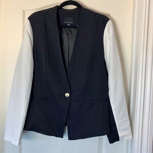 Cynthia Rowley Two-Tone Blazer – Black & White, Modern Chic